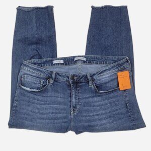 Vigoss High-Waisted Skinny Capri 18 | Plus Size Stretch Denim